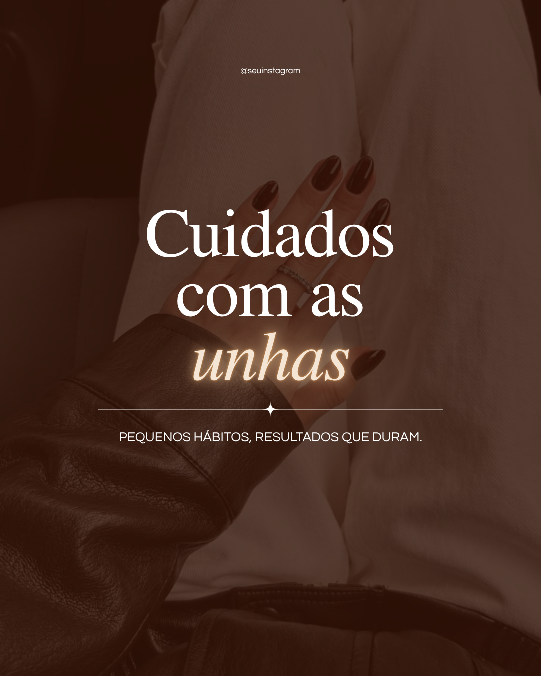 Template sobre cuidados com as unhas
