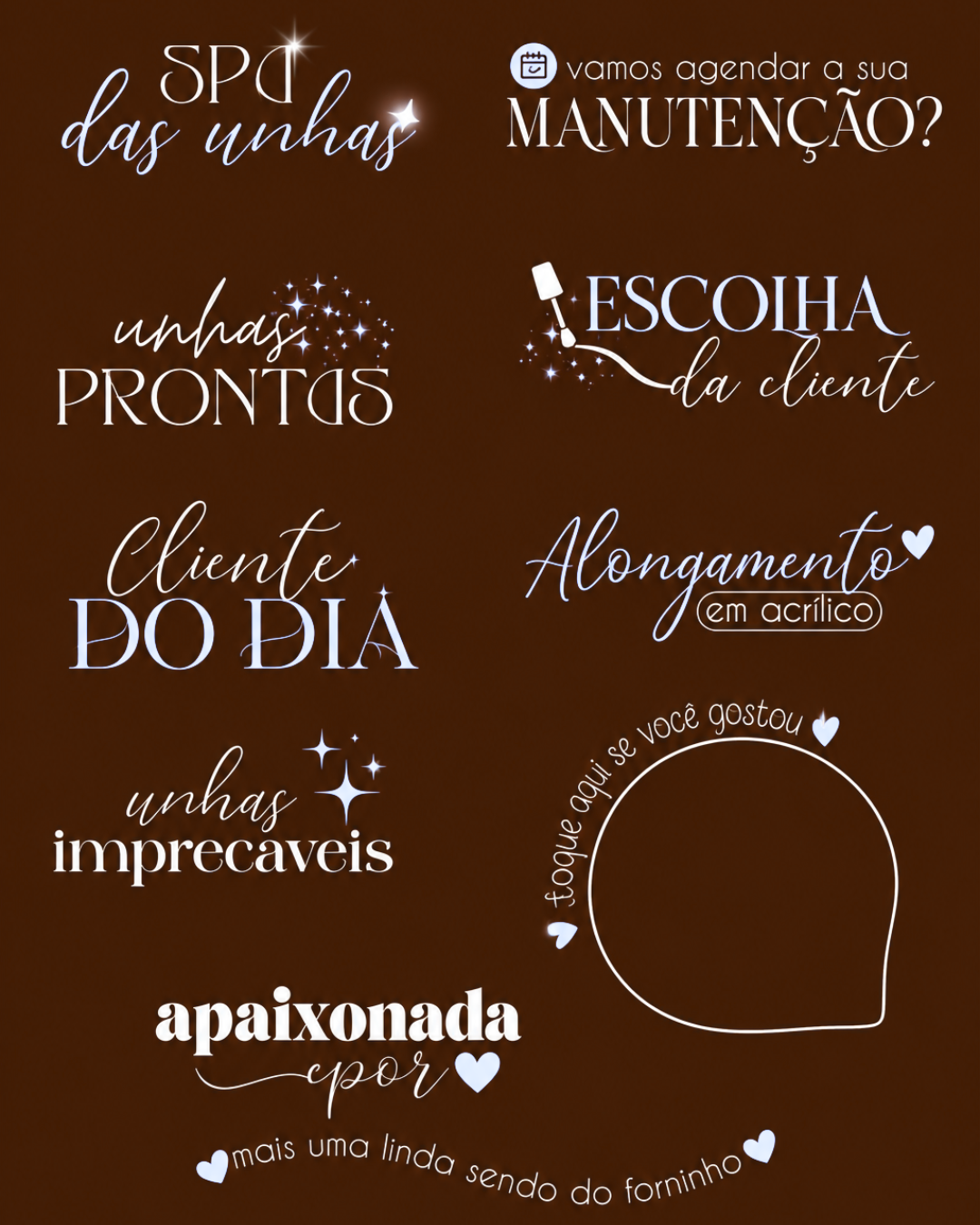 Coleção com mais de 100 adesivos para Stories